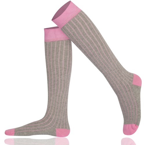 Mysocks Calzini Unisex Al Ginocchio a Costine Cotone Pettinato Punta Senza Cuciture - Foto 4 di 120