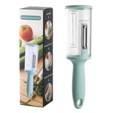 All-in-One Fruit Veggie Fish Scale Peeler – Steel Blade Ergonomic Handle
