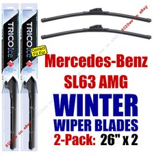 WINTER Wipers 2pk Super-Premium fit 2009-2011 Mercedes-Benz SL63 AMG - 35260x2
