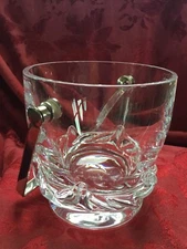 FLAWLESS Exquisite DAUM France Art Glass SORCY Crystal ICE BUCKET CONTAINER