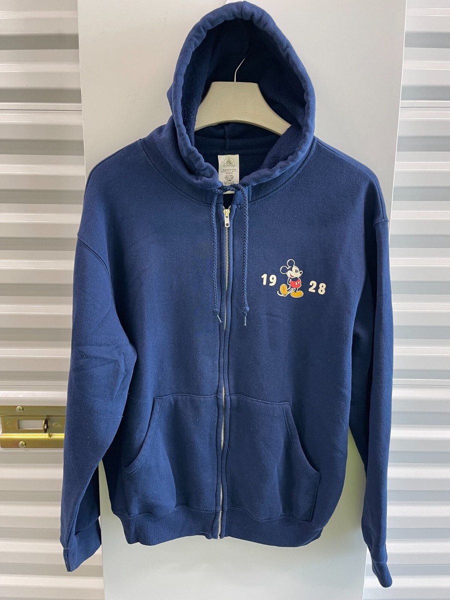 VTG 90S 1928 MICKEY MOUSE DISNEY JAPAN ZIP HOODIE SZ MEDIUM