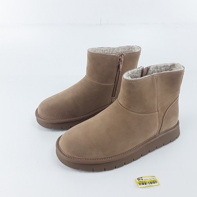 Universal Thread May Bootie Womens US 7 Brown Microsuede Memory Foam Ankle Boots
