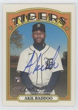 2021 Topps Heritage High Number Real One Auto Akil Baddoo #ROA-ABA Auto kf4