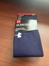 UNDER ARMOUR UA Soccer Over-The-Calf Performance Socks Blue Youth Large NEW