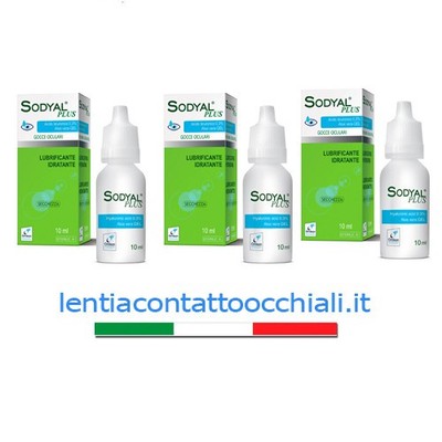 Sodyal Plus Augentropfen mit Hyaluronsäure - 3x10 ml - 3er Pack