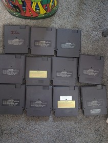 NES Games Lot Of 11  Nintendo BATTLETOADS  SUPER MARIO 3 AND MORE