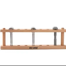 Wood Razor Holder Display Counter Top Storage For Multiple Safety Razors Shaving