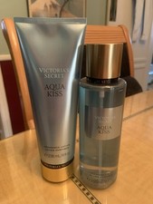 Victoria s Secret Aqua Kiss Body Mist And Body Lotion 2pc Set Full Size NWT