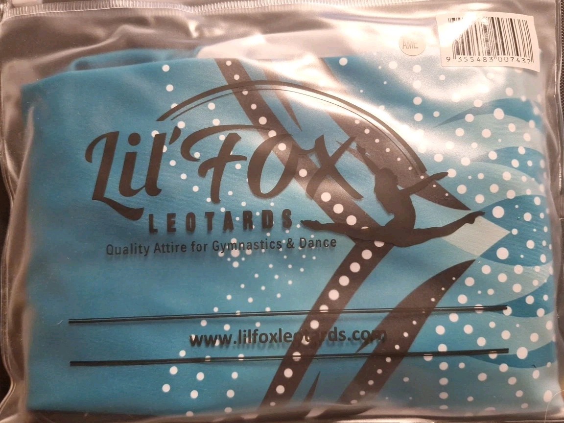 LIL'FOX Girls Gymnastics Tumbling Dance Acrobatics Leotards Teal Green Phoenix