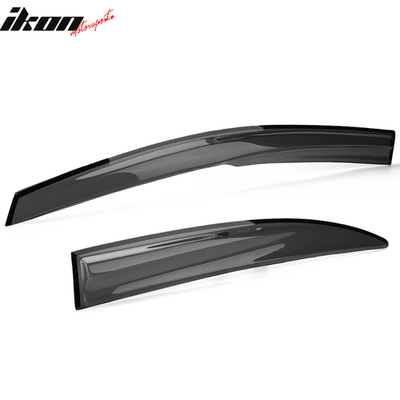 Kit De 4 Parasoles De Ventana Estilo Mugen Para Honda Civic Sedán 2006-2011, Acrílico Ahumado, Adhesivo