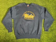 Vintage 90's UCLA Bruins Embroidered College Crewneck Sweatshirt Men's XL Blue