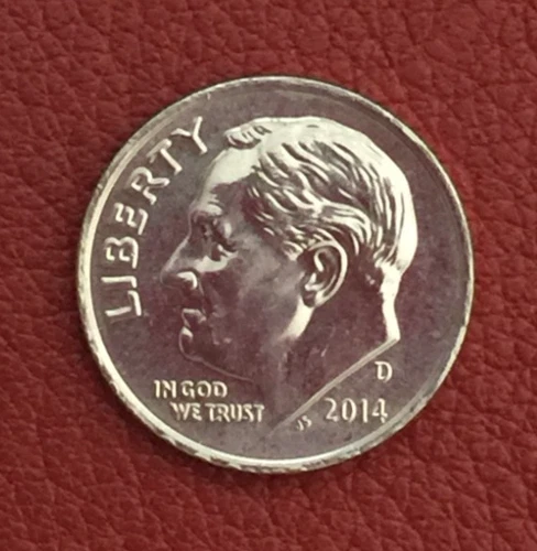 2014 D  Roosevelt Dime - Actual coin - Free shipping.