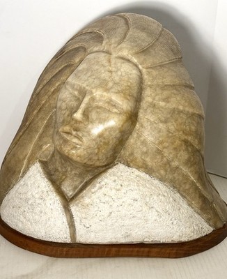 Lorne Fineday Spirit World Carved Stone Cree First Nations Sculpture 14x8x13