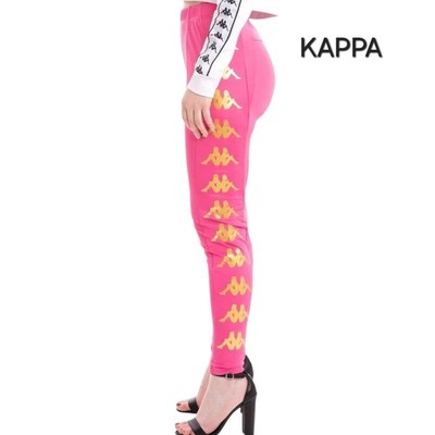 KAPPA Womens Sport Trousers Leggings Pink Small