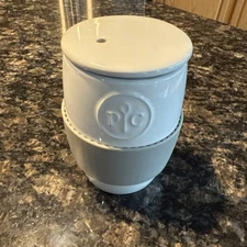 Pampered Chef Ceramic Egg Cooker #18A With Silicone Sleeve And Lid Preowned