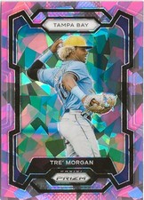 2024 Panini Prizm Tre' Morgan #300 Pink Prizm SP RC Tampa Bay Rays