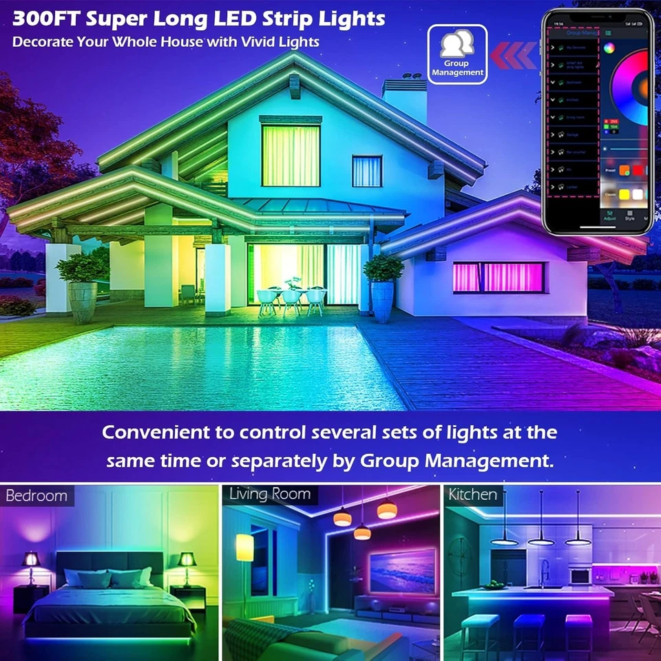 Color Changing Music Sync LED Lights - Image 4 of 4