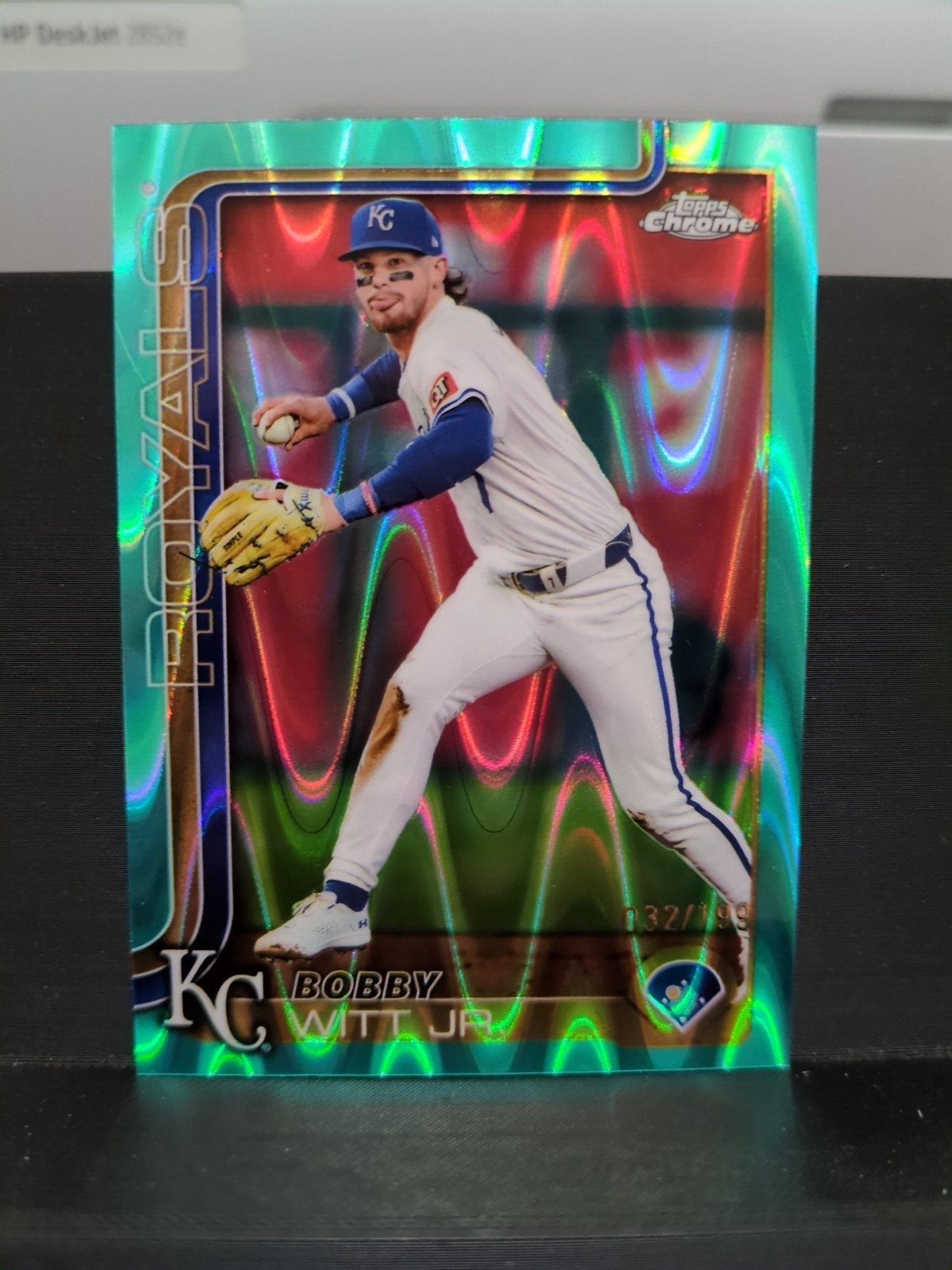 2025 Topps Chrome - Bobby Witt Jr. #93 Aqua Raywave Refractor /199