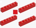 LEGO ® 4x brick 1x6 bright red 300921 3009 moc building block element basic building block red