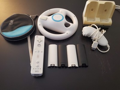 Mixed Wii Parts Lot And Acessories, 2 Discs + Case, Used Condition