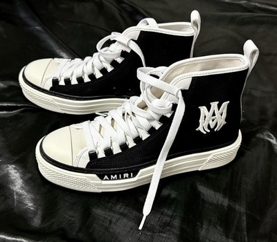 BRAND NEW  AMIRI  COURT HI SNEAKER-MA ICON EMBROIDERY.,AUTHENTIC.