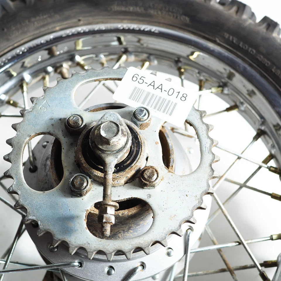 Hinterradfelge für Kawasaki KLX 110 Baujahr 1999 mit Bremse und Achse - Bild 2 von 4