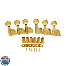 6 Inline Guitar Locking Tuners 18:1 Guitar Tuning Keys Pegs Locking Tuning Ma