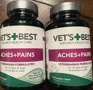 Vet's Best Aches + Pains Dog Pain Relief Supplement 50 Chewable Tablets