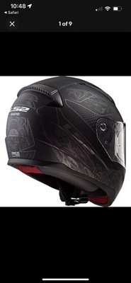 LS2 Full Face Rapid Street Helmet matte black large - 353-7104