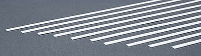 Evergreen Styrene Strips .020x.250 (10) - Model Railroad Scratch Building