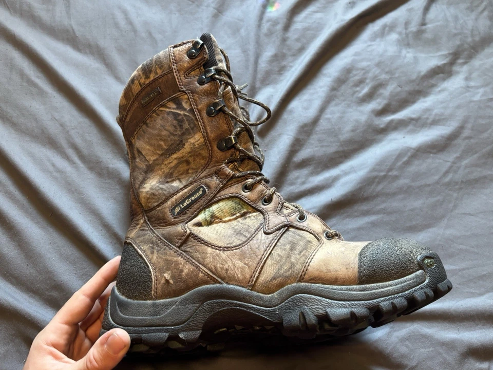 LaCrosse Camo Hunting Boots Size 9M 800 Grams Insulation Goretex Waterproof - Image 3 of 4