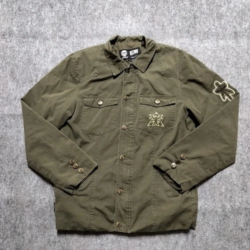 Jinx x Blizzard Starcraft 2 Men's Small Green Terran War Military Utility Jacket - product listing photo