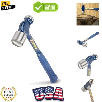 Ball Peen Hammer - 32 oz  Made Metalworking Tool with Forged Steel Constructi...