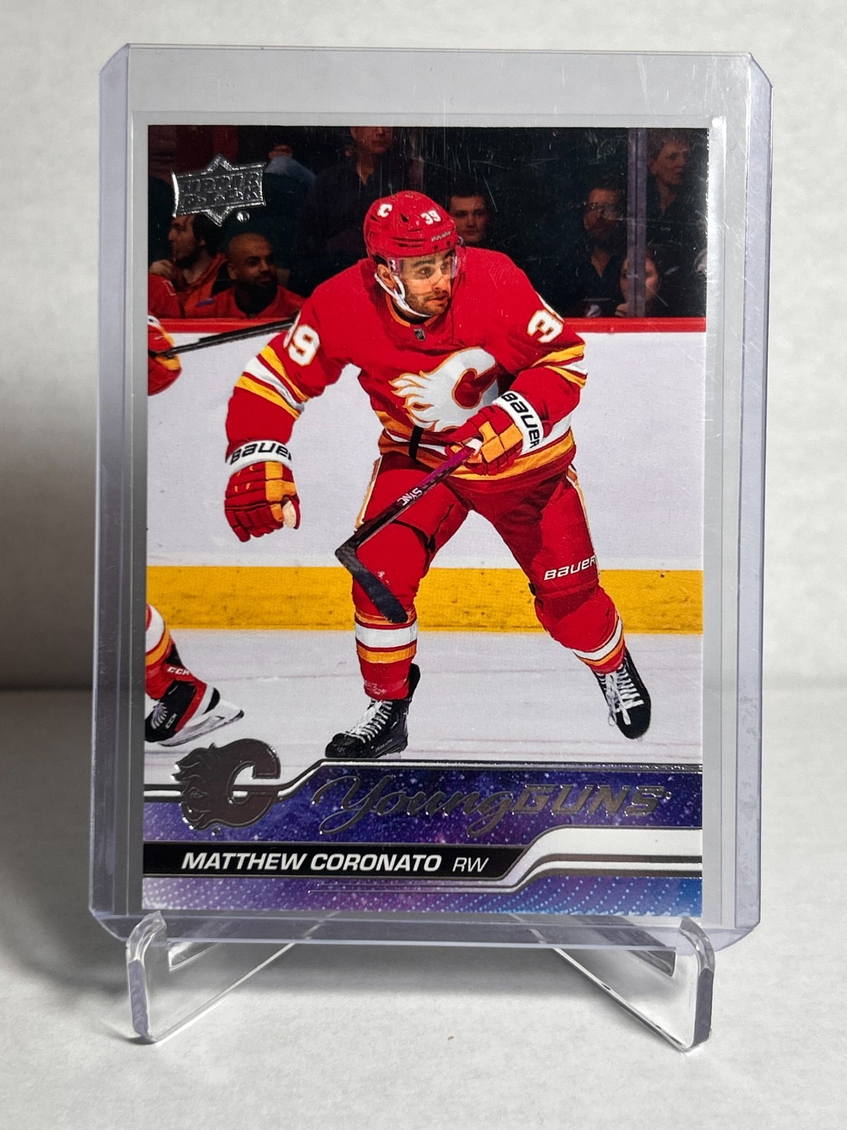 2023-24 Upper Deck Series 1 Young Guns Matthew Coronato #201 Calgary Flames