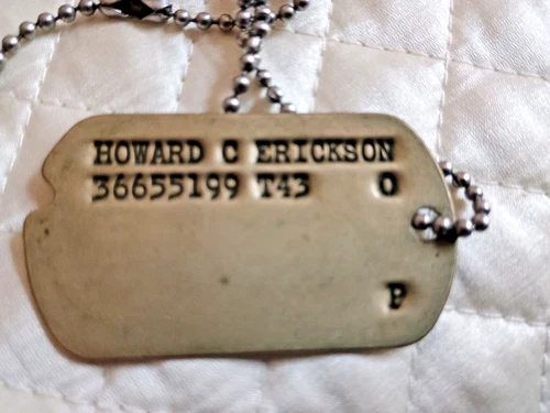 WW2 era US Army Military Identification ID Dog Tag DRAFTEE