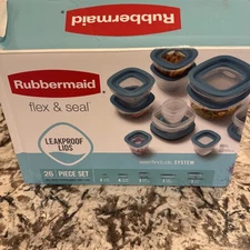 Rubbermaid 26 Piece Flex & Seal with Leak Proof Lids 