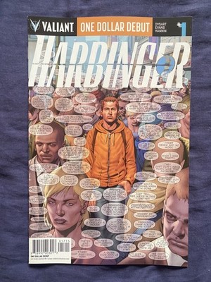 THE HARBINGER #1 (VALIANT 2015) ONE DOLLAR DEBUT (3RD PRINT) - BAGGED & BOARDED