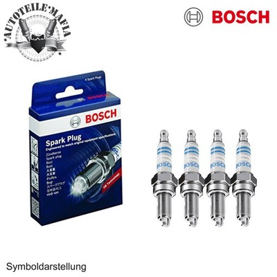 BOSCH 4x Zündkerzen GEELY LEXUS passend für Nissan TOYOTA