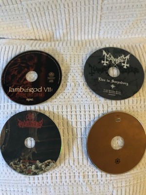 METAL CD COLLECTION LOT WITH CASES NEAR MINT CONDITION 3.99 EACH (UPDATED)