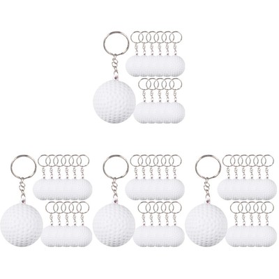  48 PCs Sport Ball Keychain Golfball Schlüsselanhänger Schlüsselanhänger Schule