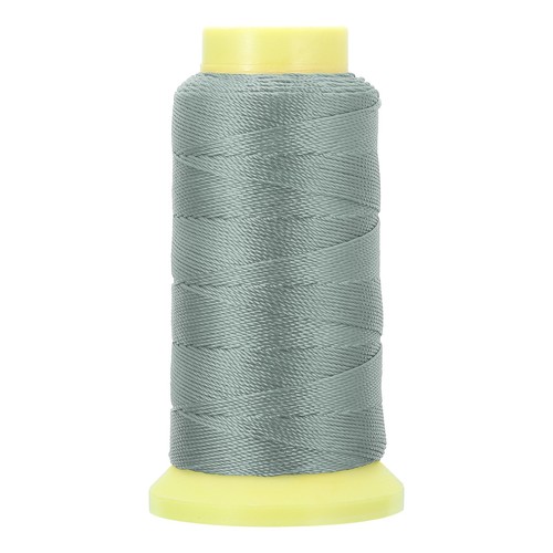 Bonded Thread, 1 mm 190 Yards Polyester Sewing Cord for Tassels, Light Gray