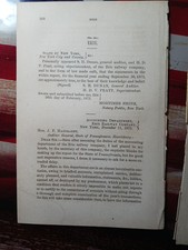 1872 train report ERIE RAILWAY Jersey City To Dunkirk Rolling Stock & Other Info