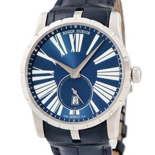 ROGER DUBUIS Excalibur 42 DBEX0535 Automatic Men's Smoky Blue Date #HD318