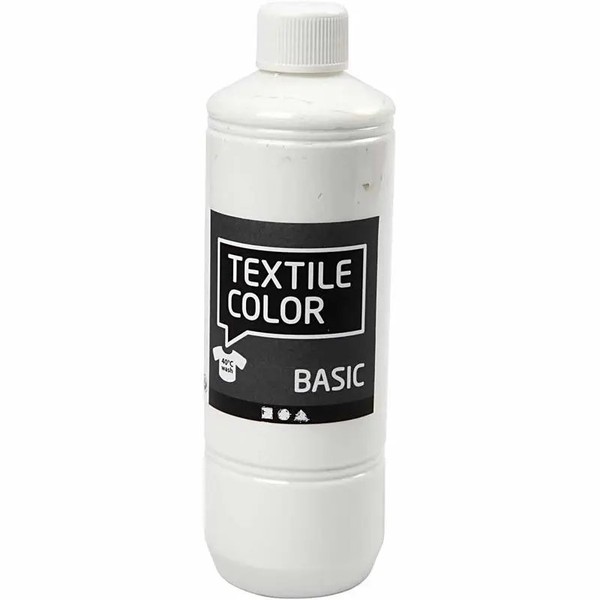 Creativ Company Textilfarbe, Weiß, 500 Ml, 1 Flasche | 34154 | 2024-image