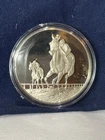 .925 Sterling Silver Round SEABISCUIT VS WAR ADMIRAL FM 100 Grtest Sports Events