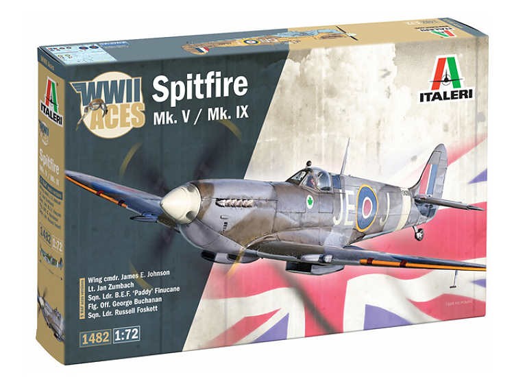Italeri 1482 1/72 Spitfire Mk.V / Mk.IX Aces