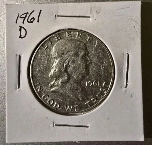 1961-D Franklin Half Dollar - AU 90% Silver Coin