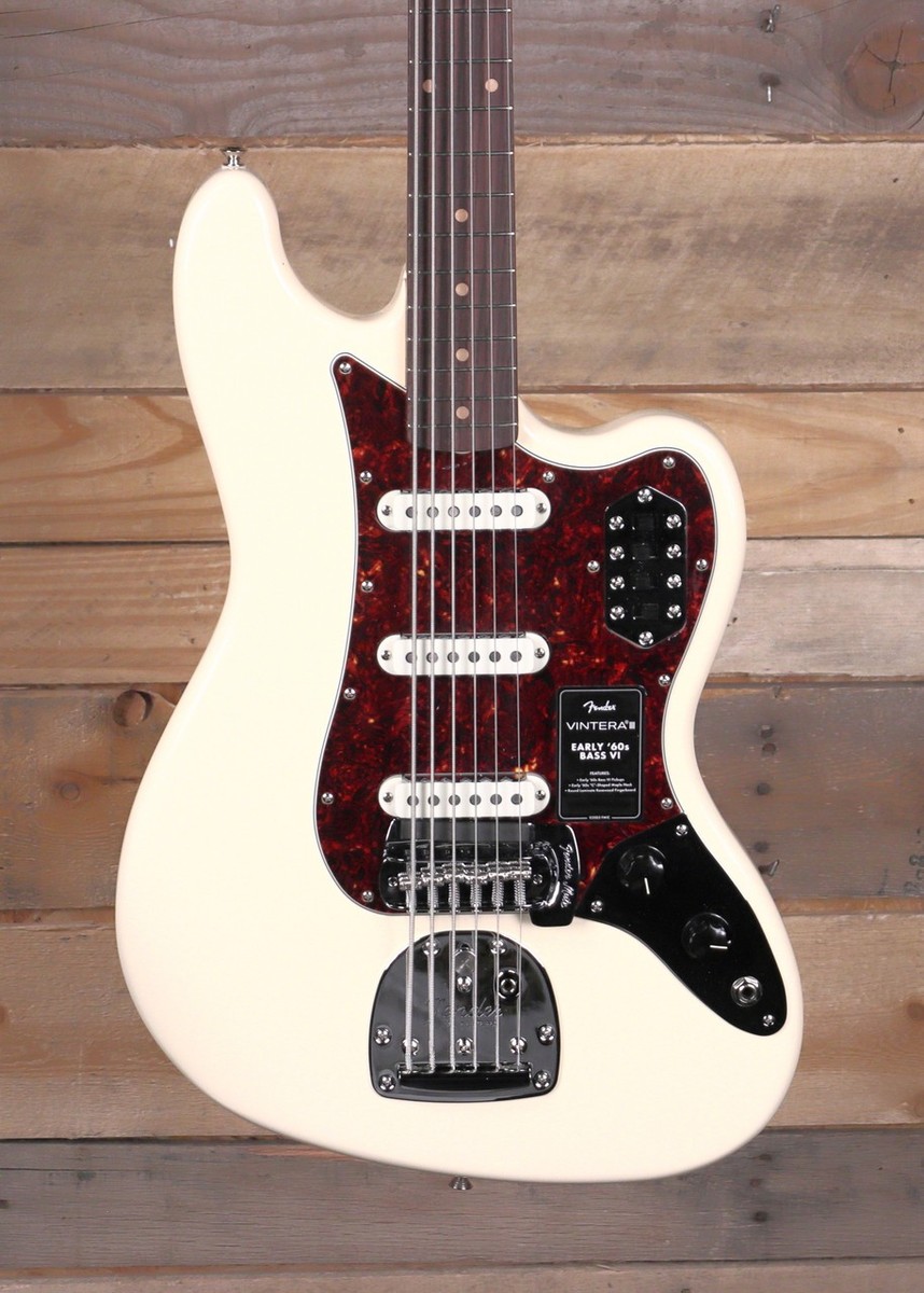 Fender Vintera III Early '60s 6-String Bass VI Olympic White w