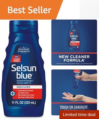 11 fl. oz. Cooling Antidandruff Shampoo with 1% Selenium Sulfide for Soft Hair