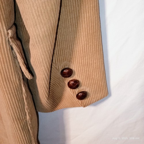 Men's 40-Regular CORDUROY Jacket CAMEL-Colored Sears 2-Button-Front - Picture 13 of 13